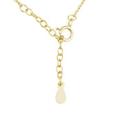Colier argint placat cu aur galben cercuri intrepatrunse cu pietre DiAmanti Z1201N_G-DIA